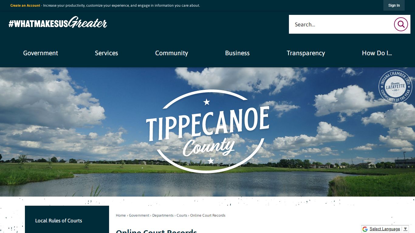 Online Court Records | Tippecanoe County, IN